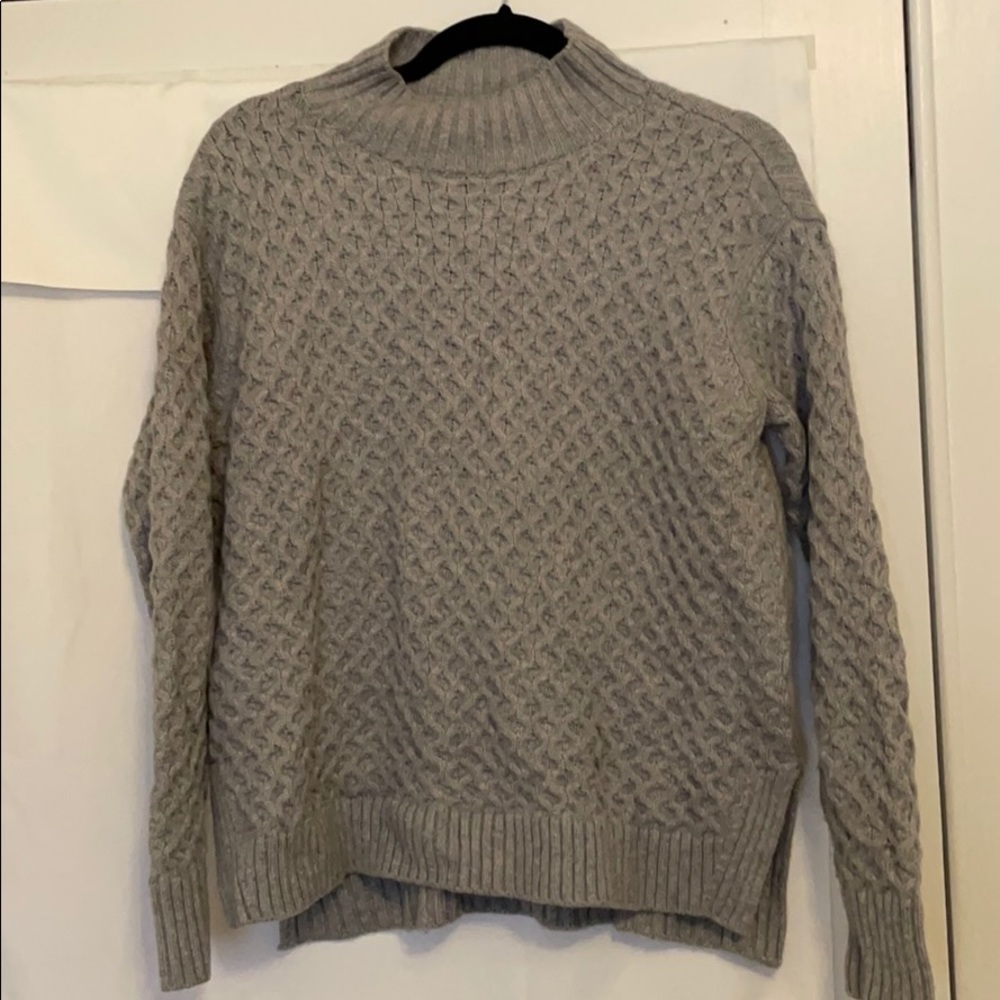 Grey patterned sweater